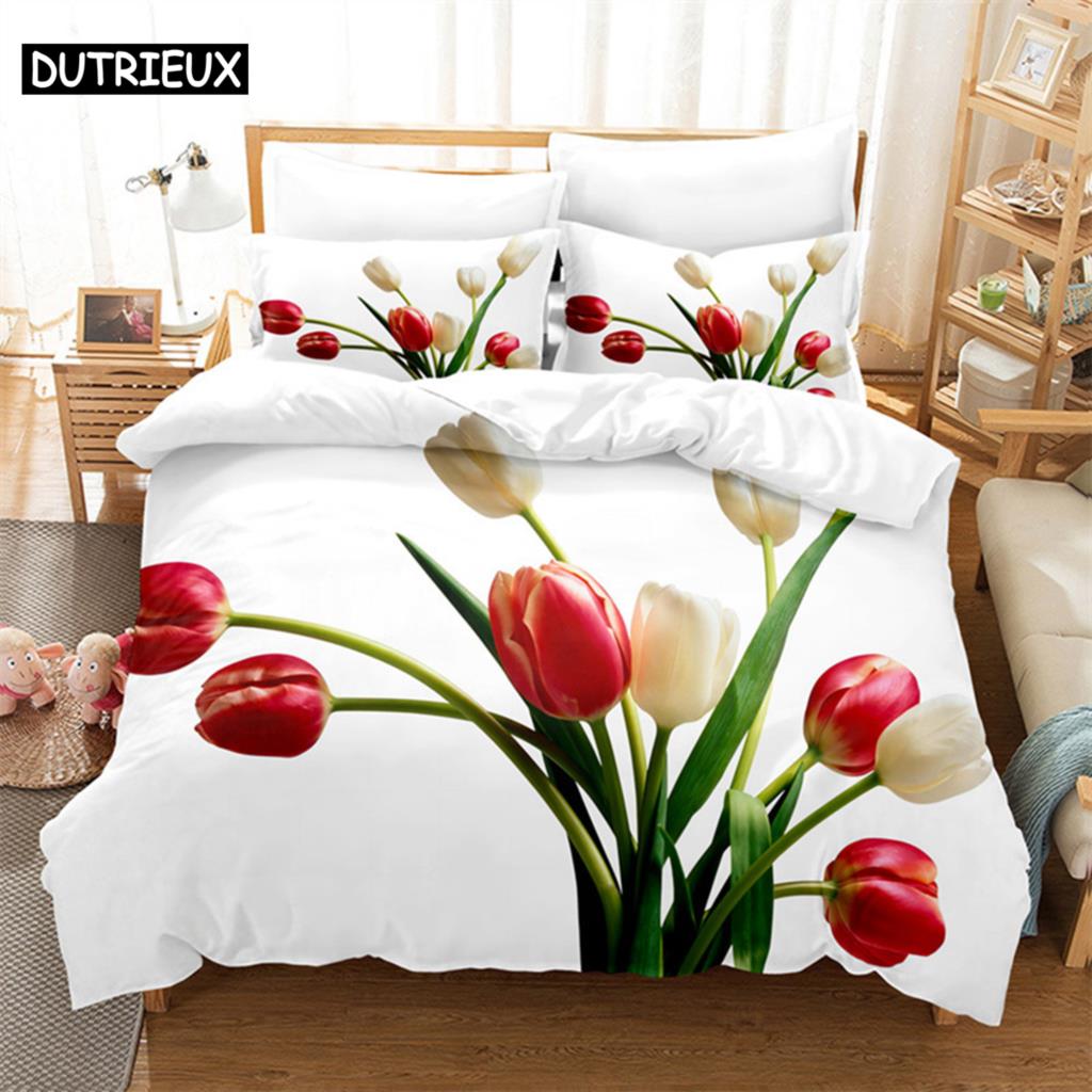 Комплект постельного белья Tulip Scenery Queen, пододеяльник, детский комплект постельного белья, комплект постельного белья King Size, комплект постельного белья