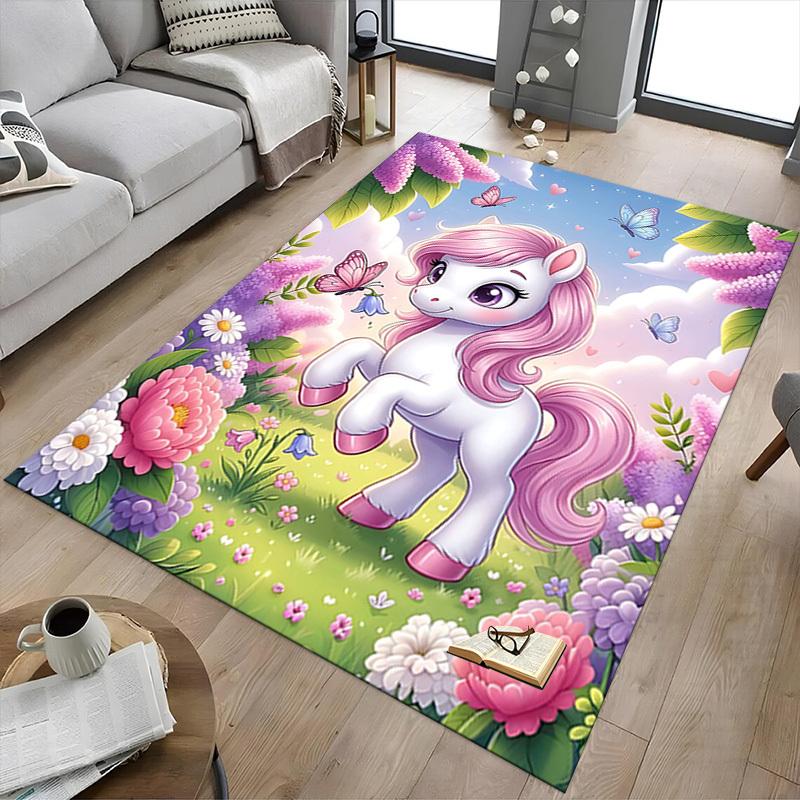 1PC Unicorn Fantasy Extra Large Non-Slip Floor carpet, Office, family, bedroom, Studio - Large Area RugJ0365
