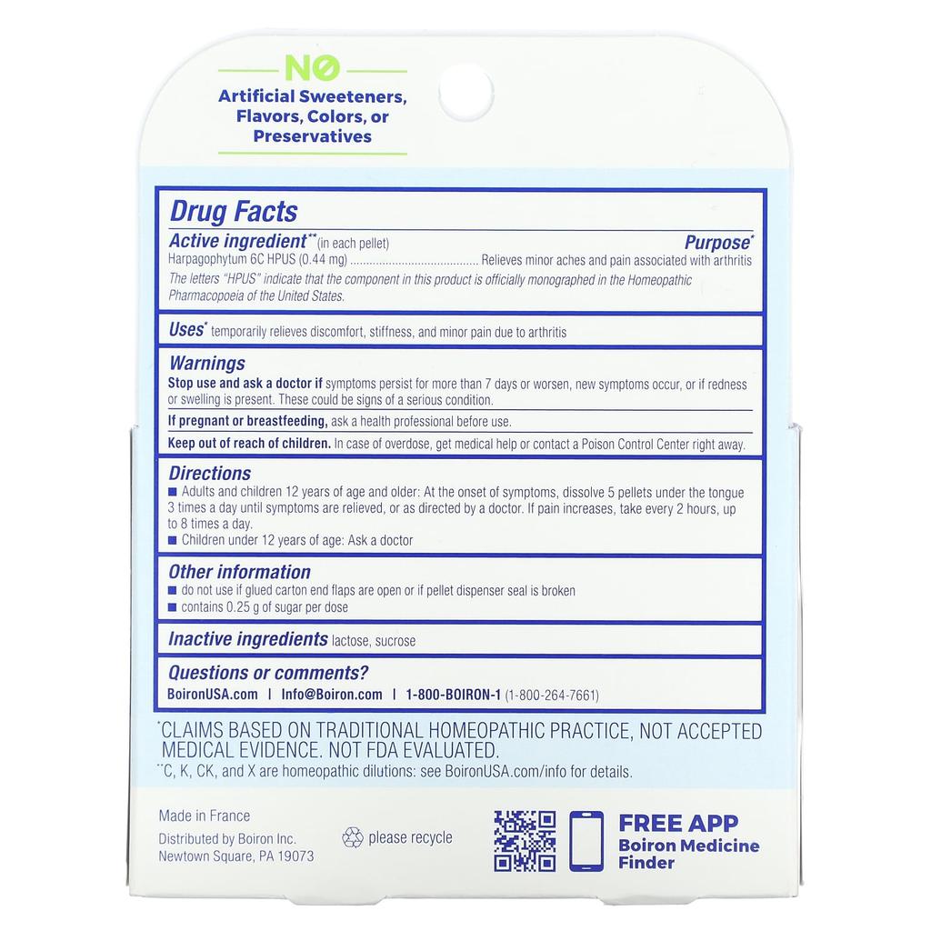 Harpagophytum Meltaway Pellets, 3 Tubes, 80 Pellets Each