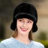 New Women's Autumn and Winter Casual Fur Hat Mink Hair Ear Protection Hat Outdoor Warm Keeping Fashion Fur Baseball Hat