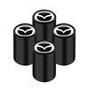 For Mazda CX3 CX-5 CX5 CX7 CX9 MX5 Axela ATENZA Accessories Car Tire Wheel Valve Caps Cover + Suede Car Key Chain Ring Keychain h2