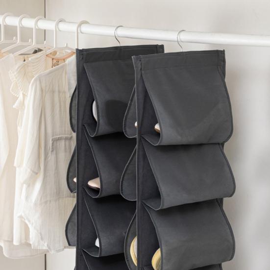 Сумка для хранения обуви, многослойная экономия места, подвесной органайзер для обуви, сумка для хранения в шкафу