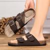 Classic Cork Clogs Slippers Women Men Soft Footbed Suede Sandals With Arch Support Trendy Beach Slides Home Men Mules