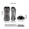 350ml Capacity Foldable Water Bottle Food Grade Silicone Travel Foldable Cup  Mountain Biking