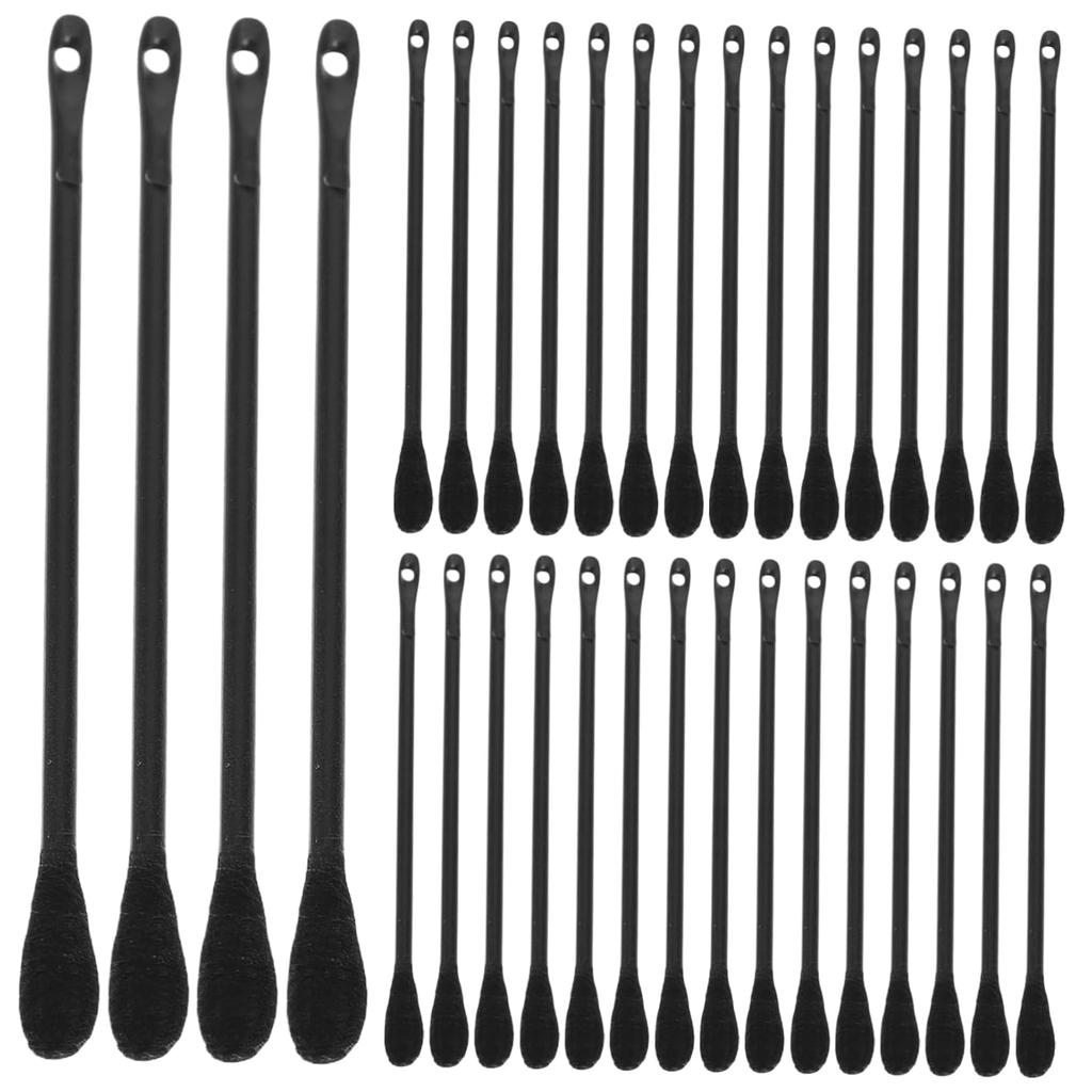 100 шт. ватных палочек с круглой головкой для удаления угрей, одноразовые инструменты для удаления черных точек, двухсторонние ватные палочки для очищения пор лица, ушей, носа