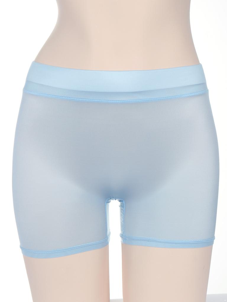 Женские полупрозрачные шорты, глянцевые эластичные шорты с низкой посадкой, нижнее белье, ночное белье