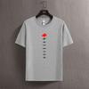 2024 Новый Мужской и Женский Огненный Т-shirt с Девятью Хвостами Тень Ниндзя С Коротким Рукавом Аниме Сопутствующий Модный Тренд Топ Футболка Летний