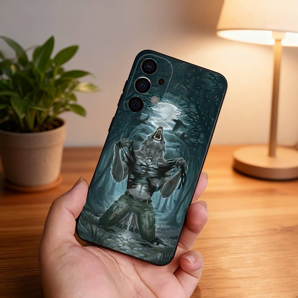 Крутой чехол для телефона Alpha Sigma Wolf для Samsung S26,S25,S24,S21,S22,S23,S30,Ultra,S20,Plus,Fe,Lite,5G Черный чехол