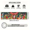 Christmas Santa Claus Yard Banner 17x78in, Outdoor Garden Fence Holiday Party Decor