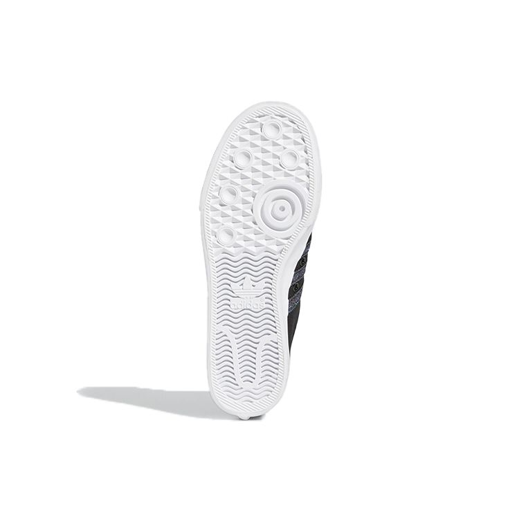 Adidas Оригинальные низкие кеды Nizza для скейтбординга Женские кроссовки Черные Синие FX9004