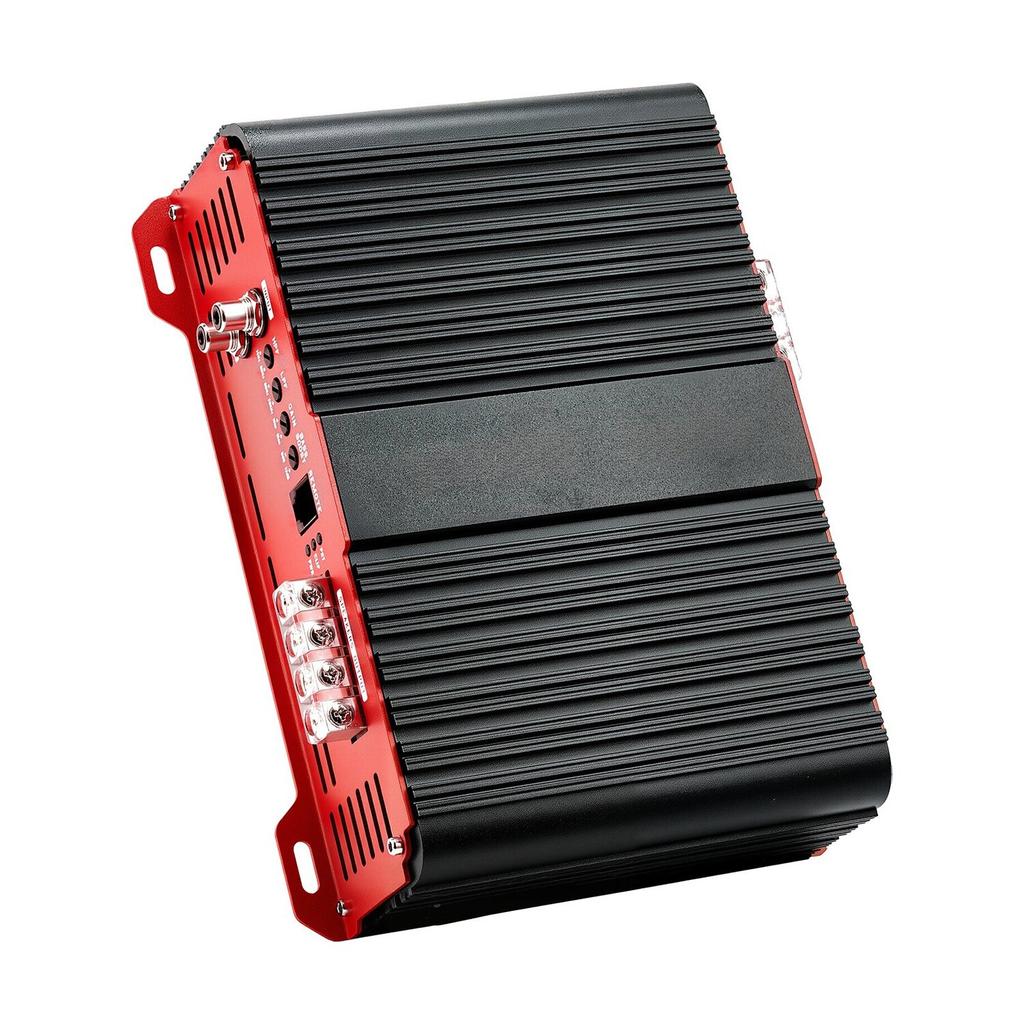 Monoblock Car Amplifier, 1500W RMS MAX, 1/2/4 Ohm Stable, 1-Channel Class D Car Audio Amplifier with Remote Subwoofer Level Control, Low Pass Filter