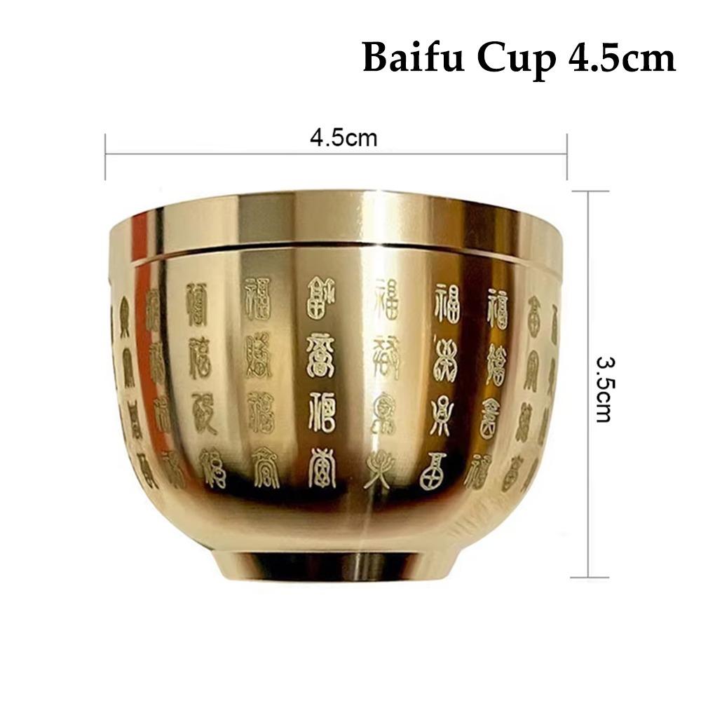 1Pcs 4.5-7cm Pure Brass Cornucopia Wealth Attracting Baifu Jar Cup  Home Decoration Accessories