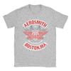 Vintage T Shirt Summer AEROSMITH BOSTON MA Fashion T Shirts  Pure Cotton Tshirt for Man Aesthetic Plus Size Short Sleeve Tees