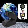Starry Projector 2 In 1Moon Earth Projector Lamp Rotatable Bracket USB Rechargeable Led Night Light Planet Projection Lamp