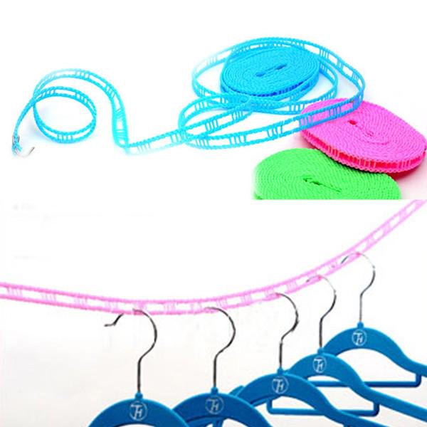 3M/5M Outdoor Travel Camping Clothesline Laundry Non-slip Washing Clothesline Rope (Random Color)