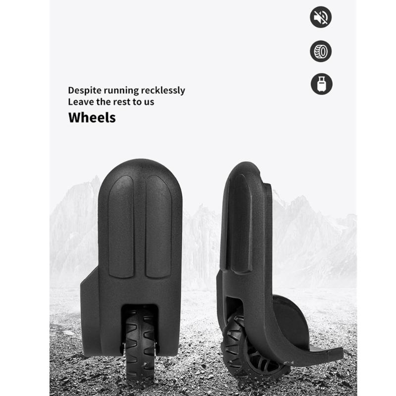 1 пара колес для чемодана, колеса для багажа, поворотные ролики, колеса для дорожного багажа, легко установить для замены багажа