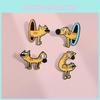 Unique Alloy Cartoon Character Brooch Perfect For Personalized Winter Outfits