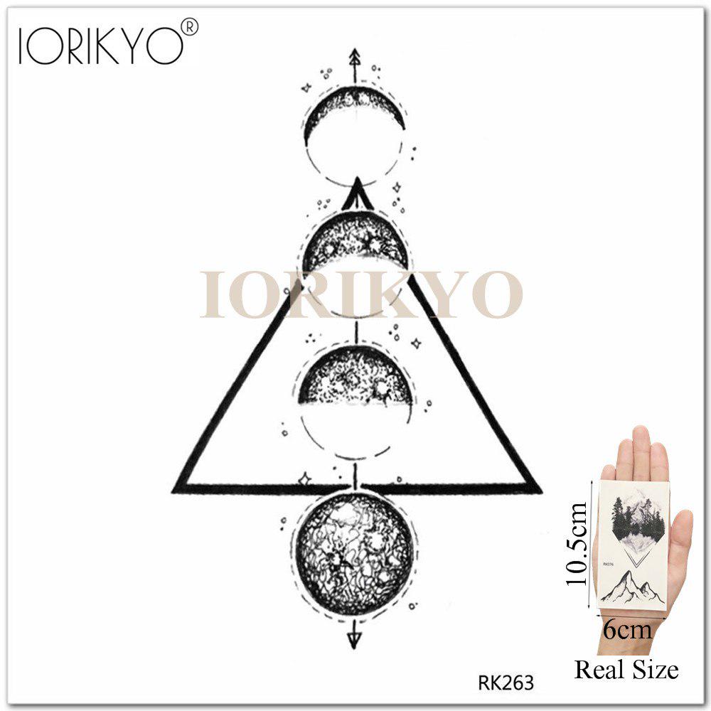 Временная геометрическая татуировка