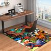 1PC Custom Name Dinosaur World Adventure Theme Floor Mat Ideal for Living Room, Game Rooms, Office, Bedroom,Floor Mat Playful Design