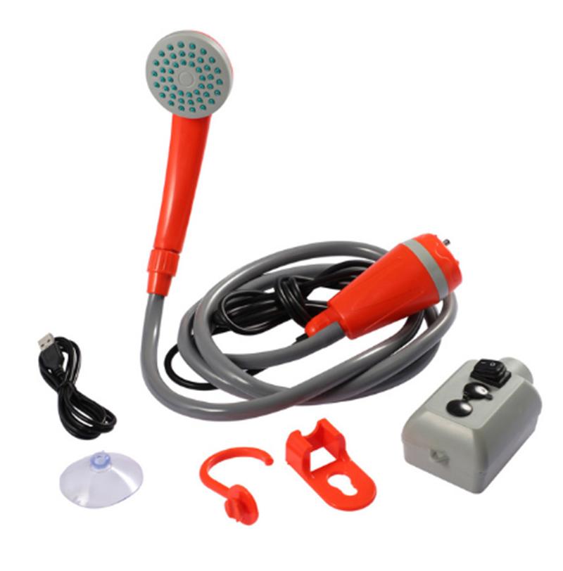 12 В постоянного тока Автомобильный Кемпинг Душ Насос Для Душа На Открытом Воздухе USB Перезаряжаемая Душевая Головка