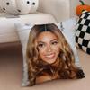 RB American Beautiful Singer BBeyonce Cushion Cover Throw Pillow Cover Hidden Button Durable Polyester Chair Cushion