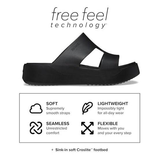 Crocs Ladies Getaway Platform H Strap Sandals