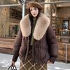 Winter Large Fur Collar Fashionable and Versatile Women's Short Thick Warm Windproof Jacket