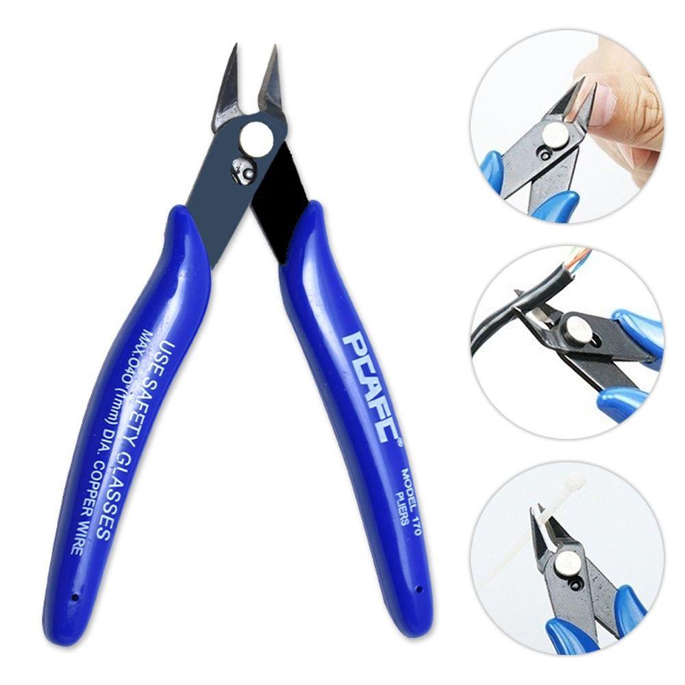 Carbon Steel Nipper Electrical Wire Cable Cutters Mini Flush Pliers Cable Stripper Diagonal Pliers