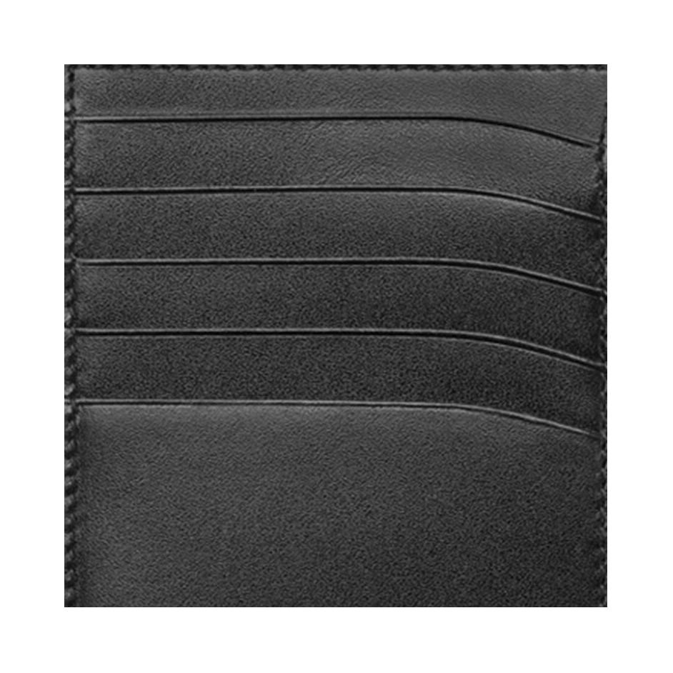 Montblanc Meisterstück Кожаный держатель для карт на молнии Мужской держатель для карт Черный 118313