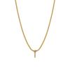 Neckontheline Diamond Letter Necklace European and American Ins Style Simple and Versatile Short Necklace Fine Snake Bones Chain