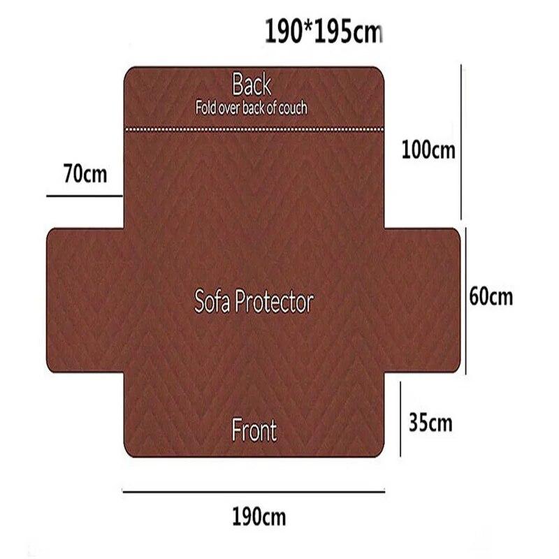 1/2/3 Seater Sofa Cover Mat for Pets Kids Sofa Armchair Covers Non-Slip Anti-Dust Cat Scratches Single Seat Slipcovers Protector
