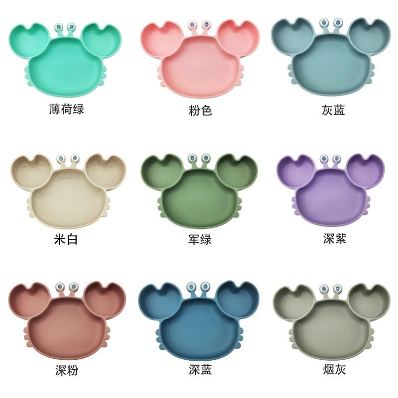 1 шт. 20x20x3 см Милый медведь Детское питание Дополнение Столовая посуда - Силиконовая присоска Тарелка для ужина миска с защитой от падений