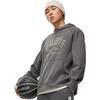 Li Ning Badfive Письменный принт Пуловер Толстовка Унисекс Толстовка Уличный-серый AWDT887-3