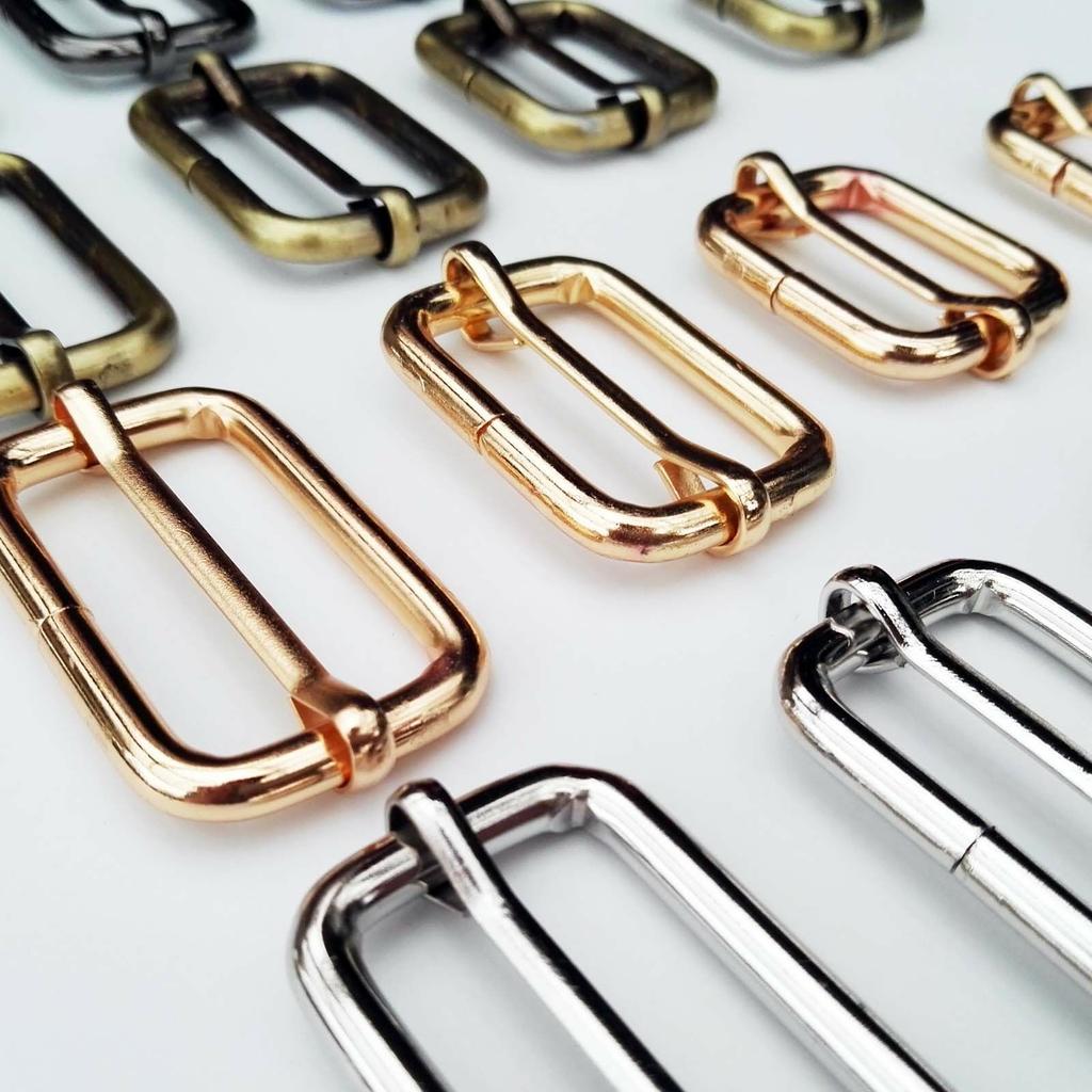 5 шт. металлическая лямка для сумки с пряжкой, регулятор слайдов, регулируемые квадратные кольцевые пряжки