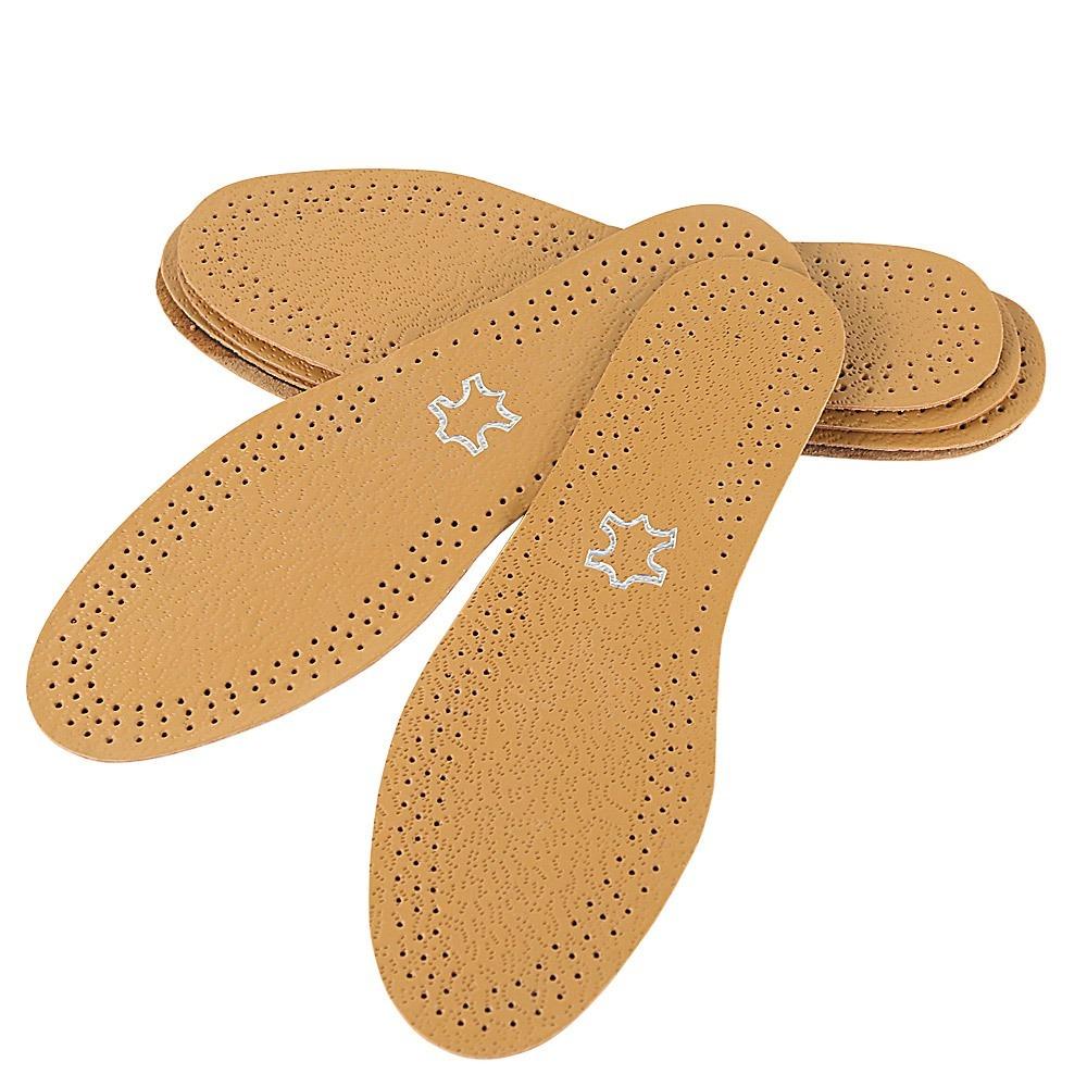 1 пара кожаных стелек для обуви для мужчин и женщин, дышащие подушечки из коровьей кожи, массажные амортизирующие подушки для кроссовок, вставные стельки