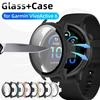 PC+Tempered Protective Case Protector Shell for Garmin Vivoactive 6 Smart Watch Accessories