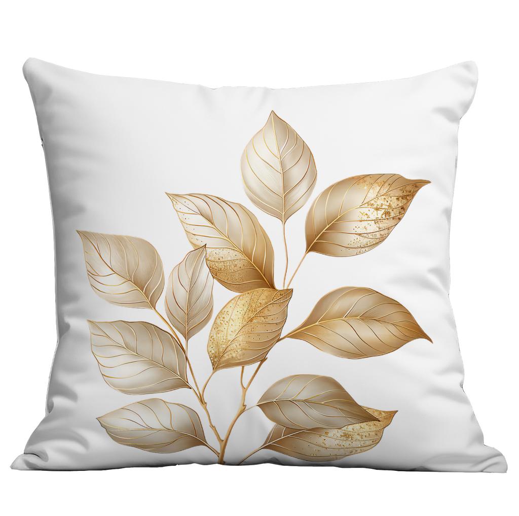 Новая Цветочная Наволочка с Золотым Принтом для Дома, Гостиной, Дивана, Декоративная Наволочка