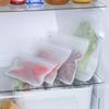 Пищевая многоразовая сумка для замораживания продуктов, 2 шт., прозрачная сумка для хранения свежих продуктов из ЭВА, холодильник для овощей