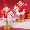 Year of The Horse God of Wealth Figurine Resin Rocking Horse Ornament Horse Statue  Table Shelf