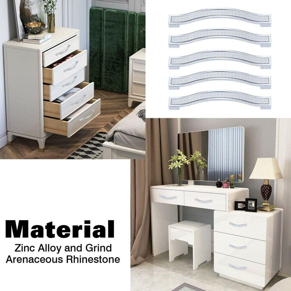 1/2 шт. Ручки из цинкового сплава со стеклянным хрусталем, скандинавские ручки для дверей с ящиками и шкафом