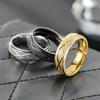 1Pcs Titanium Steel Couple Ring Fashion Light Luxury Frosted Ring Jewelry