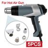 5pcs Hot Air Gun Heat Resisting Nozzles 35mm Diameter Hot Air Fan Nozzle Kit Universal for Rework Soldering Station Hot Blower