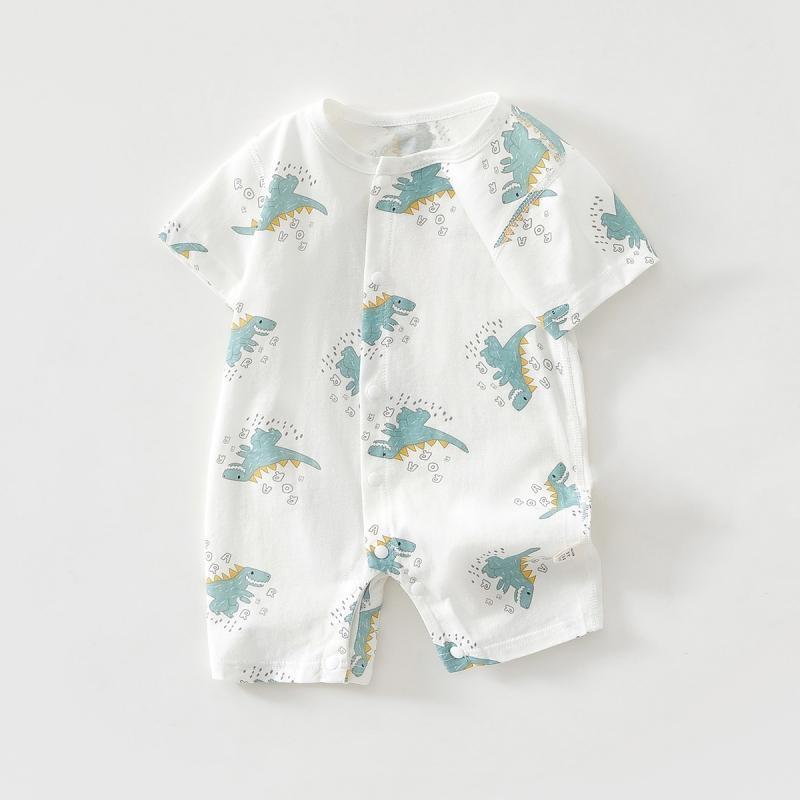 Летняя детская одежда, комплекты ромперов для новорожденных мальчиков и девочек, одежда, наряды, комбинезон, тонкий костюм для ползания для малышей, ромперы