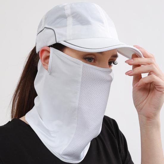 Спортивная защита лица, шейный платок, защита от ультрафиолета, дышащая летняя охлаждающая бандана из ледяного шелка для мужчин и женщин, для езды на велосипеде, шейный платок, защитная маска для лица