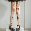 Колготки JK Lolita для девочек с татуировкой Y2k, чулки до бедра для девочек, колготки, женское сексуальное женское белье, женские чулочно-носочные изделия, женские колготки, колготки