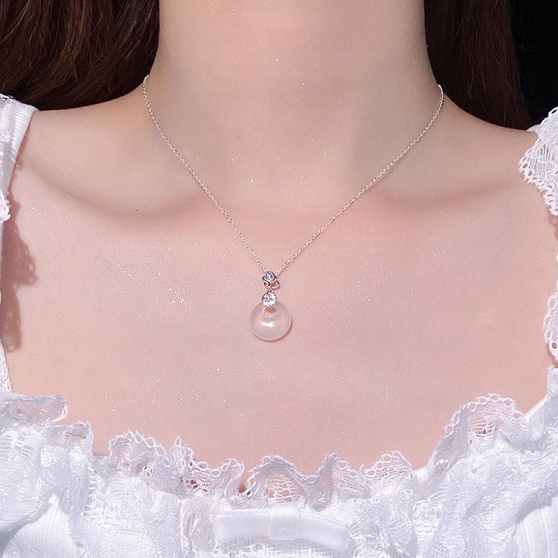 New Chinese Cloud Blessing Character Safety Buckle Necklace for Women's Retro High Grade Collar Chain