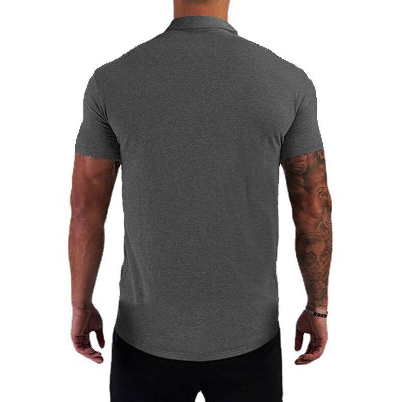 Брендовая мужская брендовая мужская рубашка-поло из чистого хлопка с принтом Do The Work Muscleguys, летняя модная повседневная дышащая рубашка с отложным воротником в большом количестве