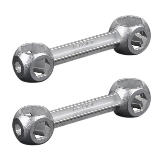 1/2/3/4/5 шт. 10-в-1 многофункциональный велосипедный ключ 6-15 мм костевидной формы шестигранные отверстия динамометрический ключ инструмент для ремонта велосипеда