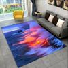 3D Volcano Lava Magma Area Rug Large,Carpet Rug for Living Room Bedroom Sofa Doormat Decoration,Kid Play Non-slip Floor Mat Gift