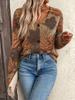 European & American Style Women's Faux Mink Velvet Maple Leaf Cardigan - Autumn Knit Top for Outings (2026)